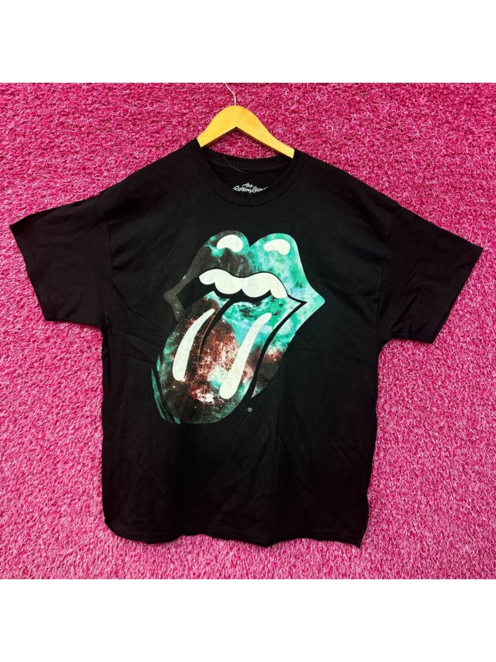 The Rolling Stones Galaxy Burst Hot Lips Rock Band Tee XL